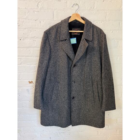 80s Botany‎ 500 gray wool overcoat - Picture 8 of 8